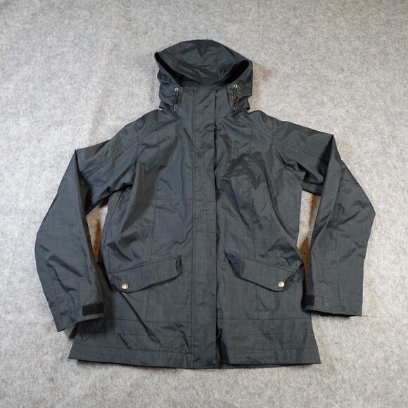 Columbia Jacket Womens Medium Interchange Full Zip Removeable Hood Black - Picture 1 of 11